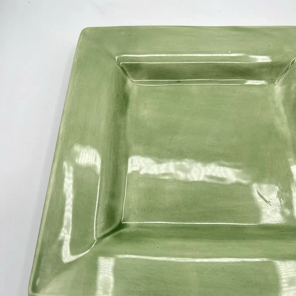 Sausalito Sage Green by Pottery Barn Square Dinner Plate All Sage Green